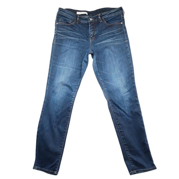 Pilcro and the Letterpress Jeans Womens 32 Stretch Skinny Mid Rise Denim Pants - Picture 1 of 9